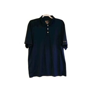 Mens Navy Blue Chaps Golf Stay Dry Shirt 79 Large Tall
